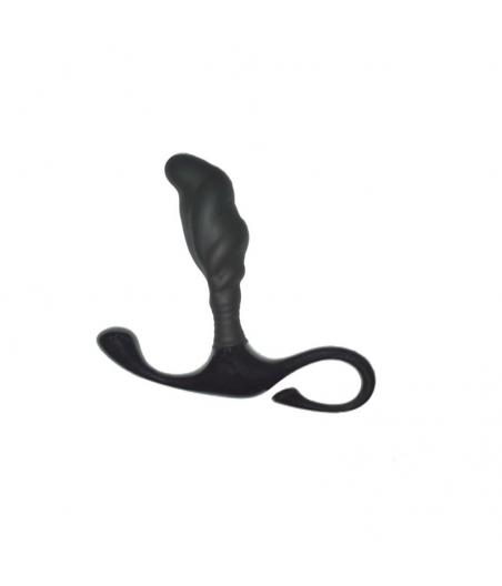 ESTIMULADOR PROSTATICO SILICONA NEGRO 7 CM.