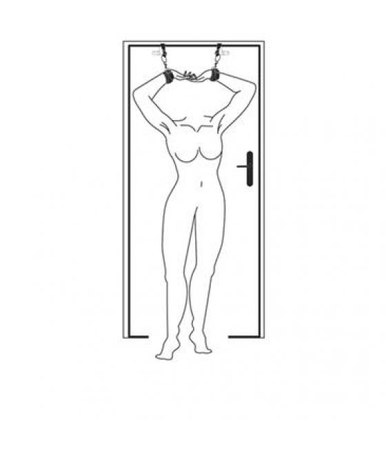ESPOSAS CUERO CON ATADURAS PARA PUERTAS