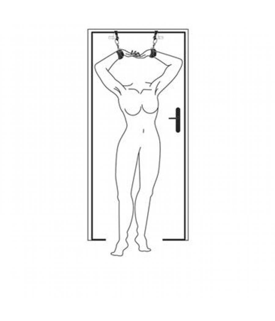 ESPOSAS CUERO CON ATADURAS PARA PUERTAS