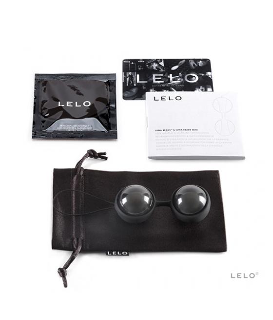 LELO BOLAS CHINAS SILICONA LUNA BEADS NOIR NEGRO 2,9 CM