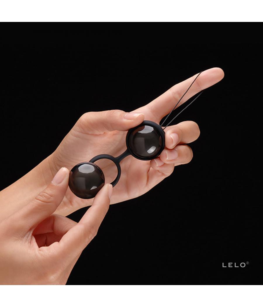 LELO BOLAS CHINAS SILICONA LUNA BEADS NOIR NEGRO 2,9 CM