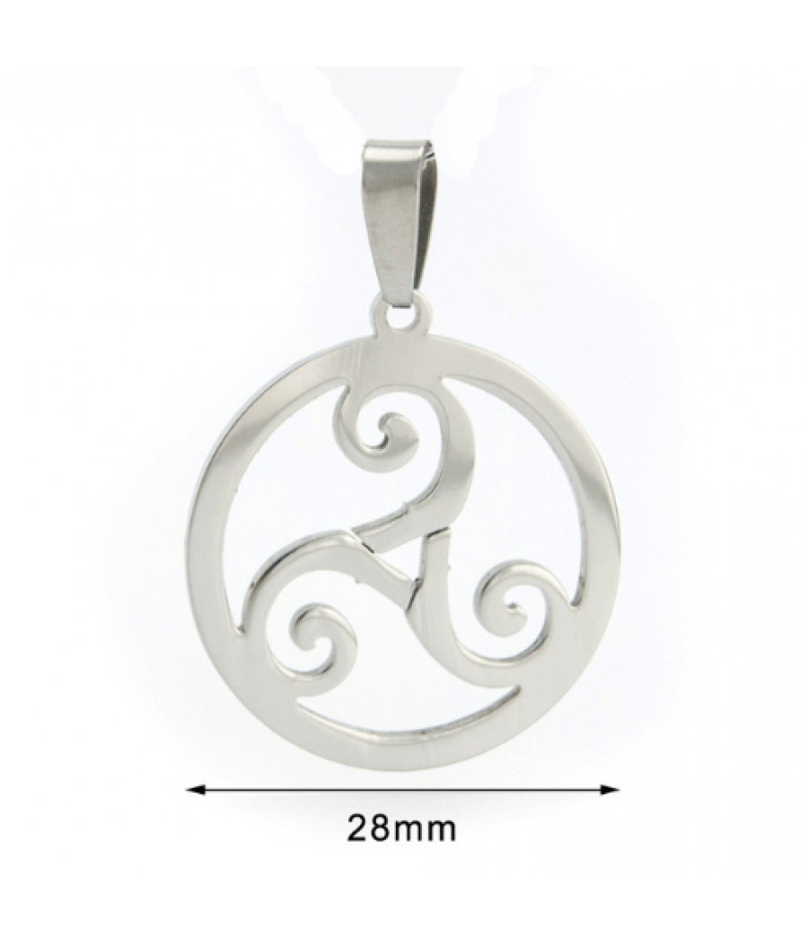 TRISKEL CON ARO Y CADENA