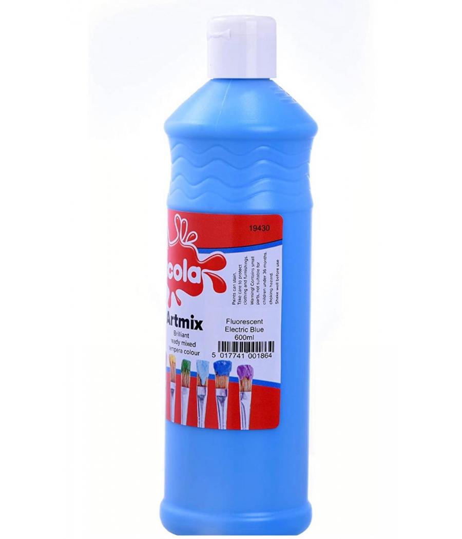 TÉMPERA FLÚOR AZUL 100ML.