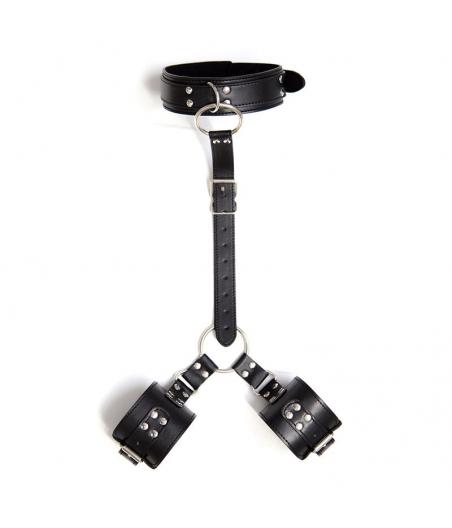 COLLAR D/s CON RESTRICCIONES NEGRO AJUSTABLE