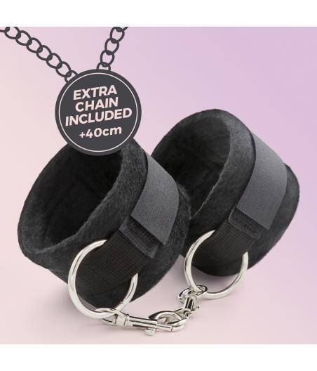 ESPOSAS DE VELCRO UNISEX CON CADENA DE 40CM BONDAGE