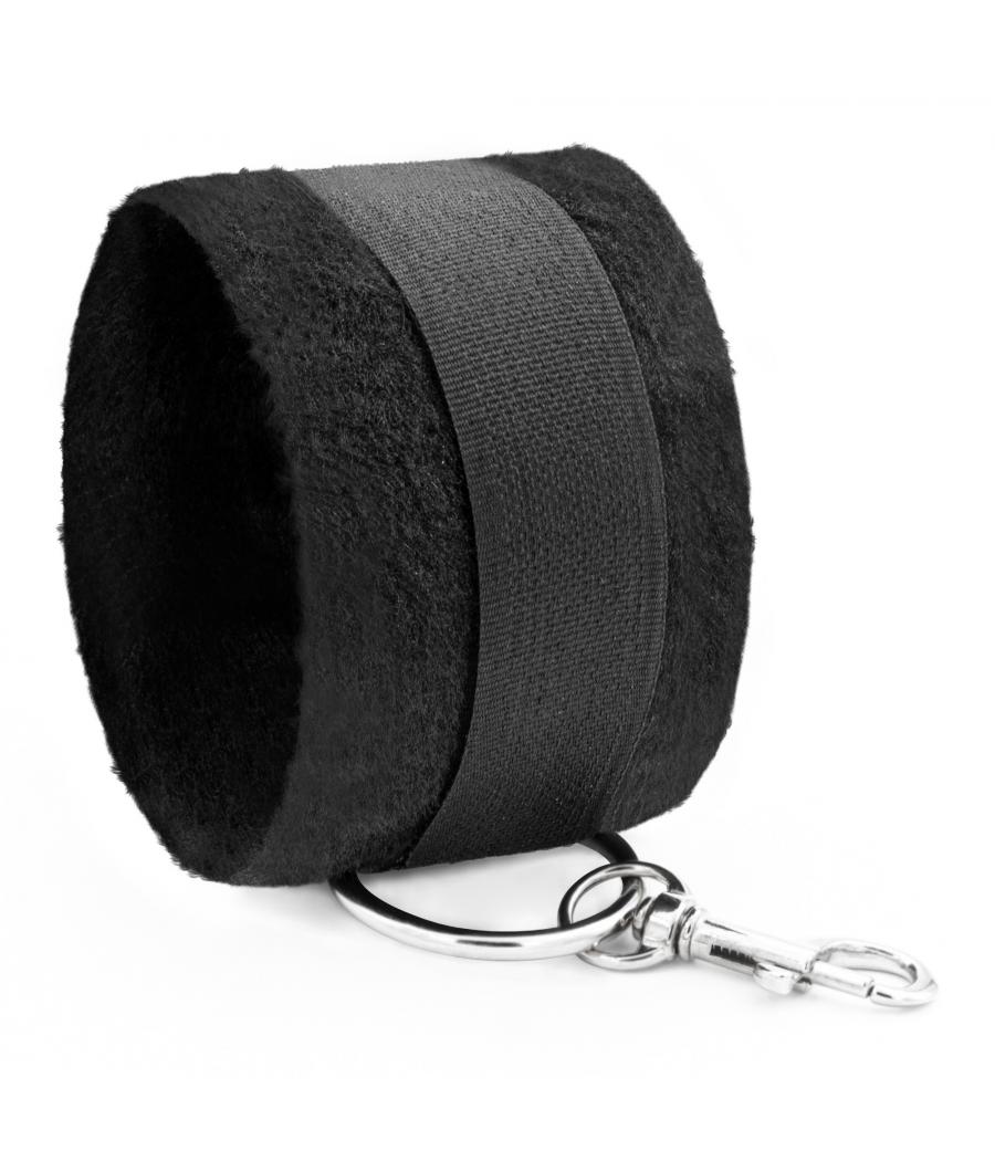 ESPOSAS DE VELCRO, CON CADENA DE 40CM EXTRA NEGRAS