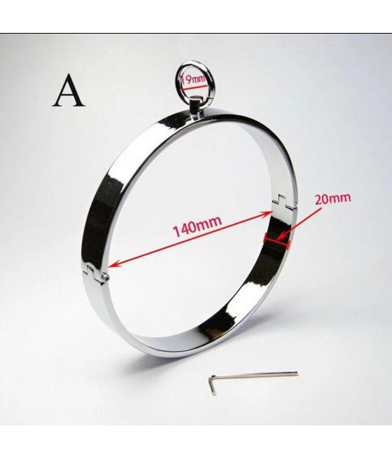 COLLAR DE SUMISION BDSM DE ACERO INOXIDABLE