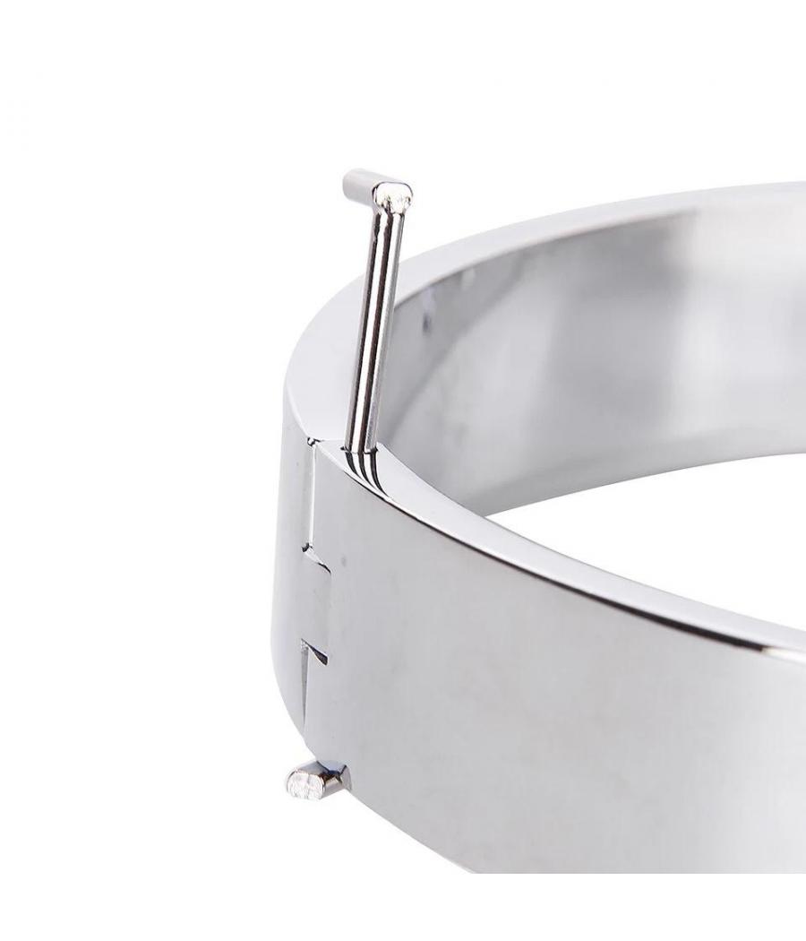 COLLAR DE SUMISION BDSM DE ACERO INOXIDABLE CON ARO atreveteshop