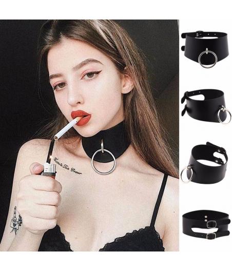 COLLAR  DOBLE NEGRO BDSM