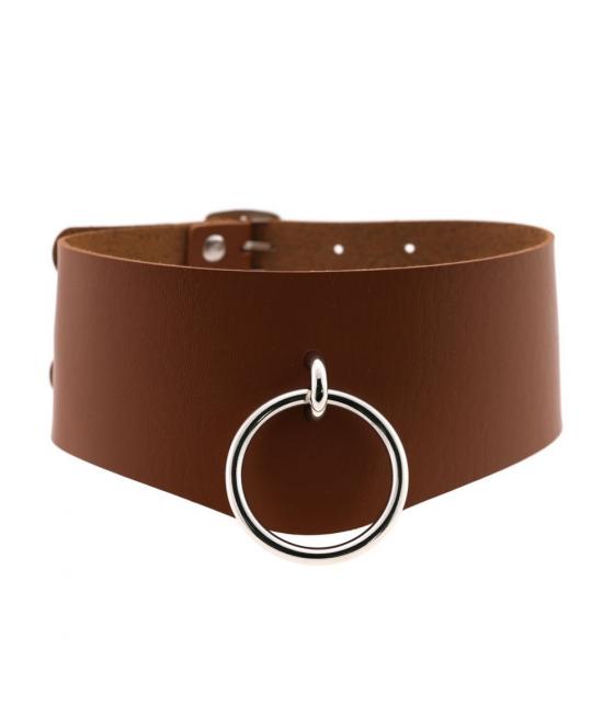 COLLAR ANCHO DOBLE NEGRO BDSM