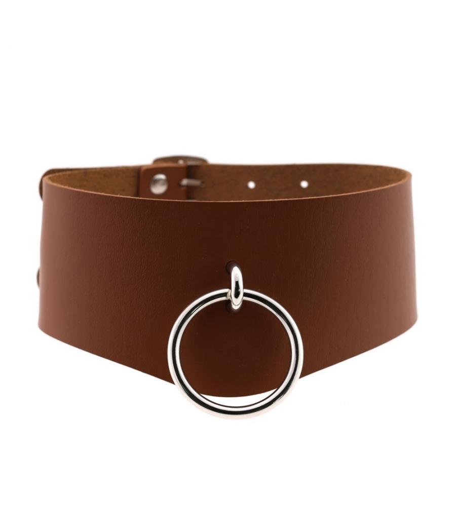 COLLAR ANCHO DOBLE NEGRO BDSM