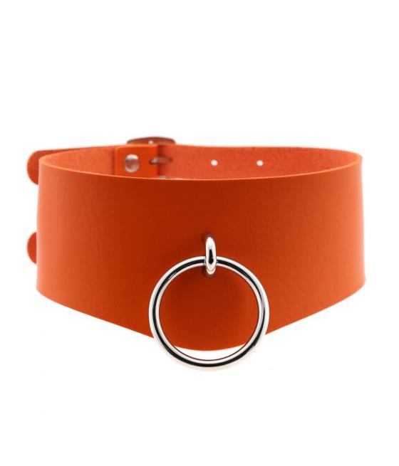 COLLAR ANCHO DOBLE NEGRO BDSM