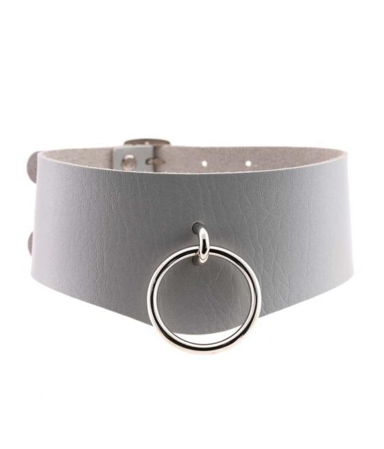 COLLAR ANCHO DOBLE NEGRO BDSM