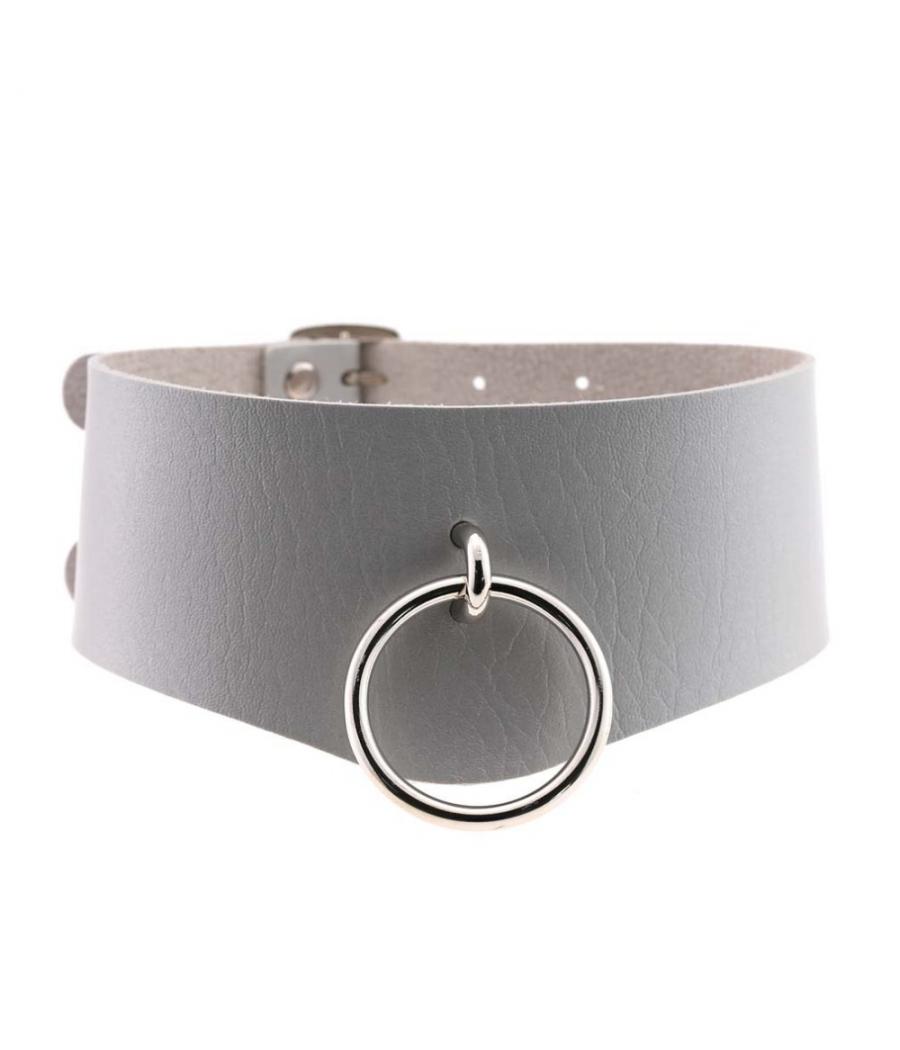 COLLAR ANCHO DOBLE NEGRO BDSM