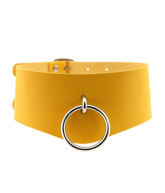 COLLAR ANCHO DOBLE NEGRO BDSM