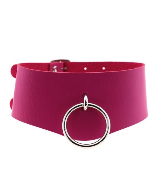 COLLAR ANCHO DOBLE NEGRO BDSM