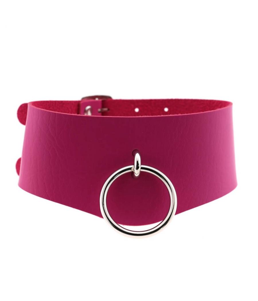 COLLAR ANCHO DOBLE NEGRO BDSM