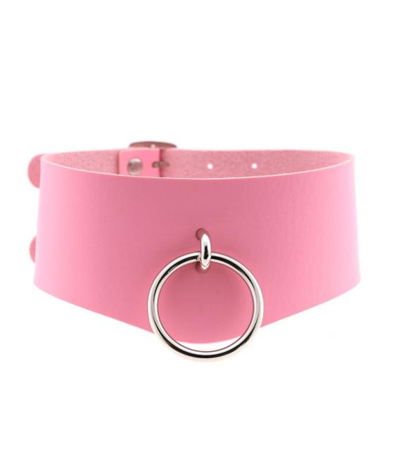 COLLAR ANCHO DOBLE NEGRO BDSM