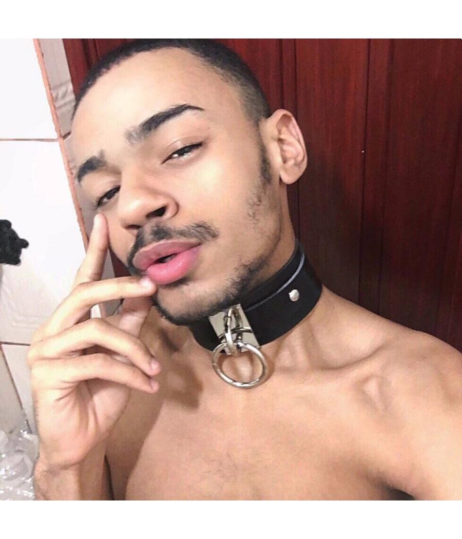 COLLAR ANCHO ROJO BDSM