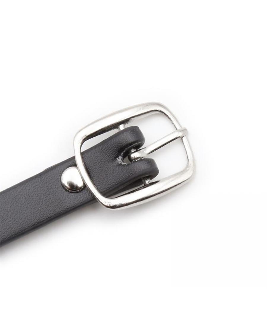 COLLAR CON ARO Y CASCABEL NEGRO