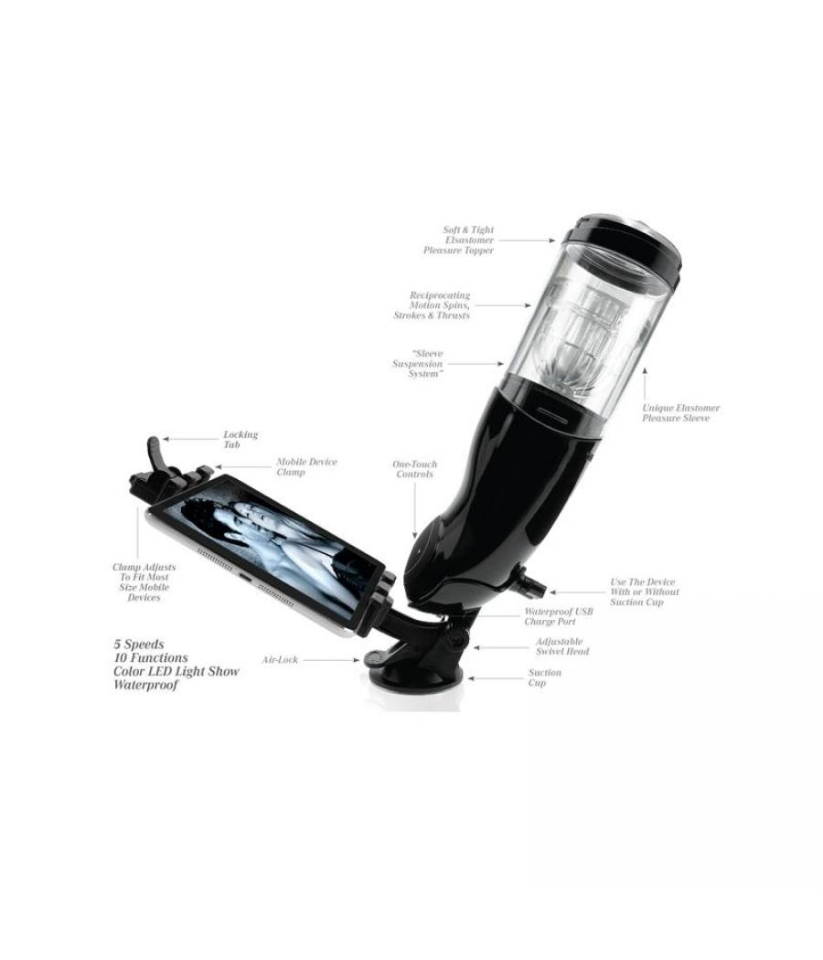 MASTURBADOR MASCULINO PDX MEGA BATOR USB VAGINA BLANCO