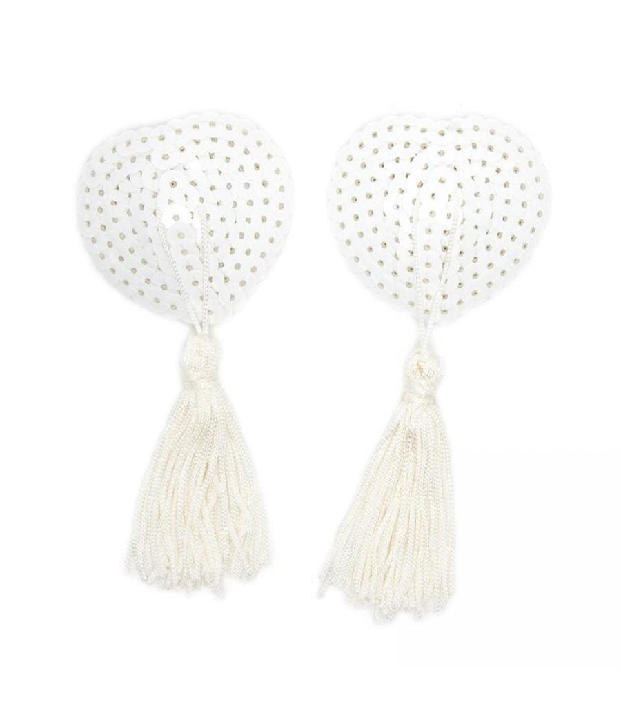 PEZONERAS BLANCAS CON LENTEJUELAS