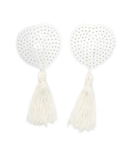 PEZONERAS BLANCAS CON LENTEJUELAS