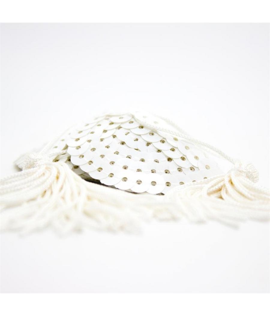 PEZONERAS BLANCAS CON LENTEJUELAS