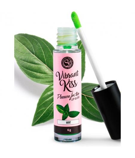 ESPECIAL SEXO ORAL CON VIBRACIÓN LIP GLOSS KISS - MENTA