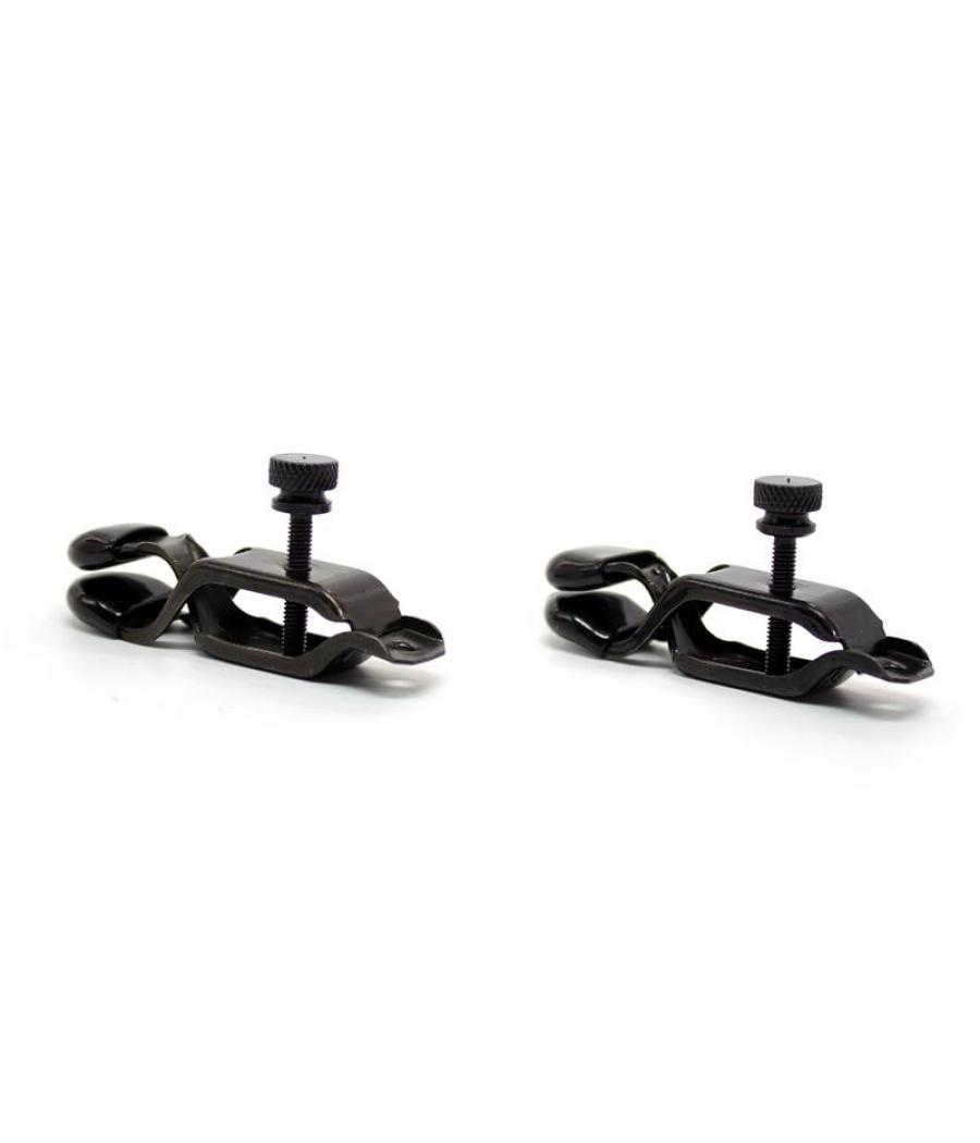 PINZAS PARA PEZONES AJUSTABLES METAL NEGRAS