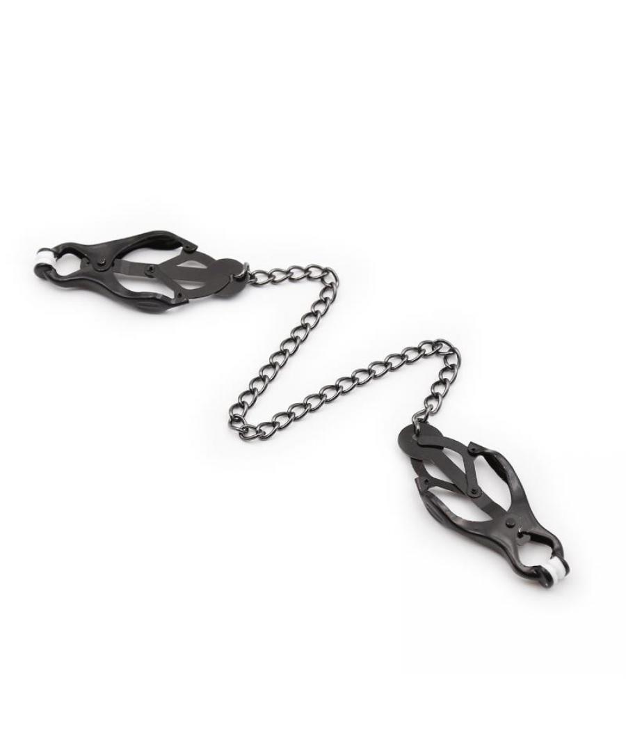 PINZAS JAPONESAS PARA PEZONES CON CADENA BONDAGE PLAY