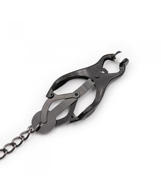 PINZAS JAPONESAS PARA PEZONES CON CADENA BONDAGE PLAY