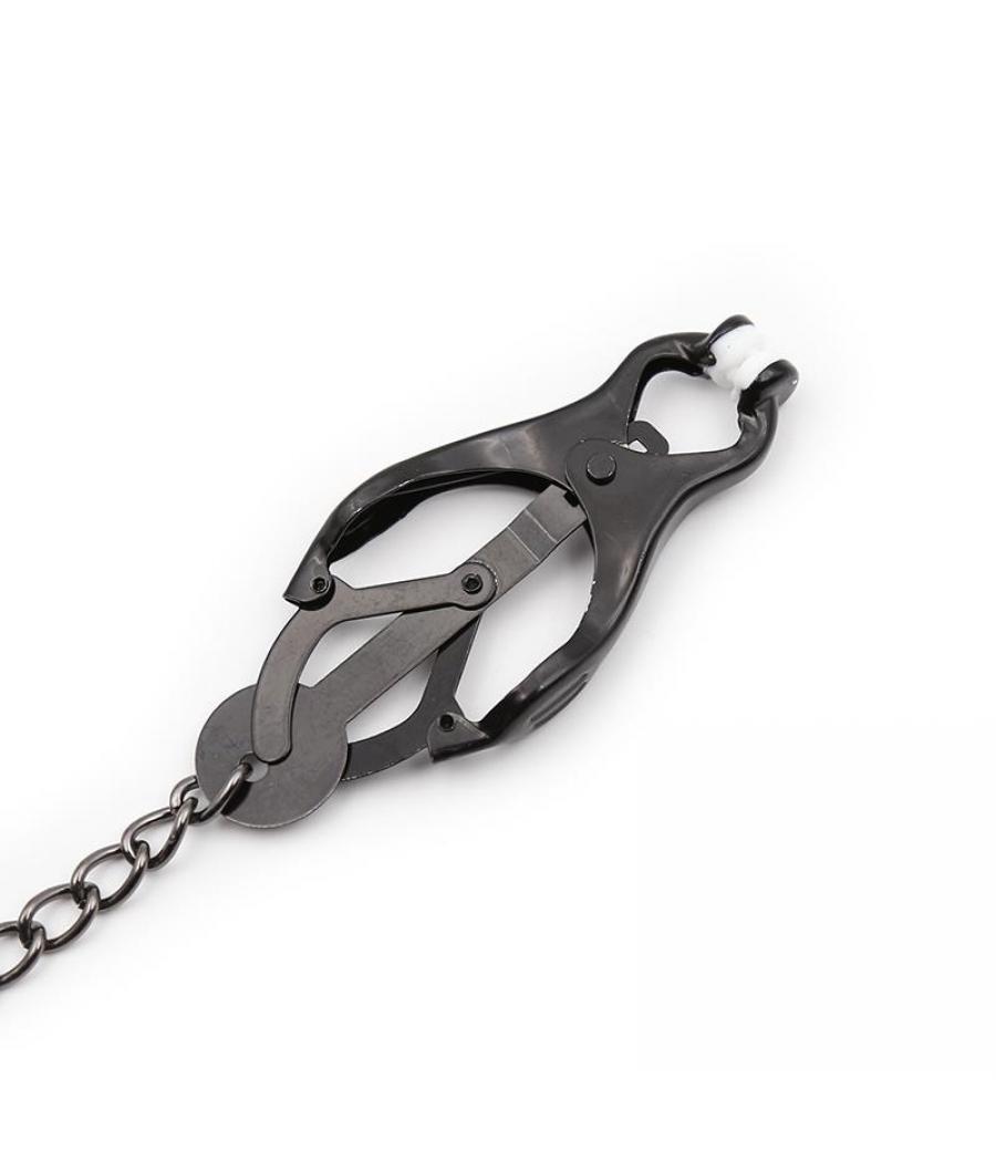 PINZAS JAPONESAS PARA PEZONES CON CADENA BONDAGE PLAY