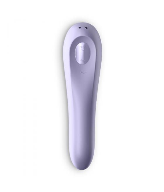 SATISFYER VIBRADOR DUAL PLEASURE CON APP - LILA