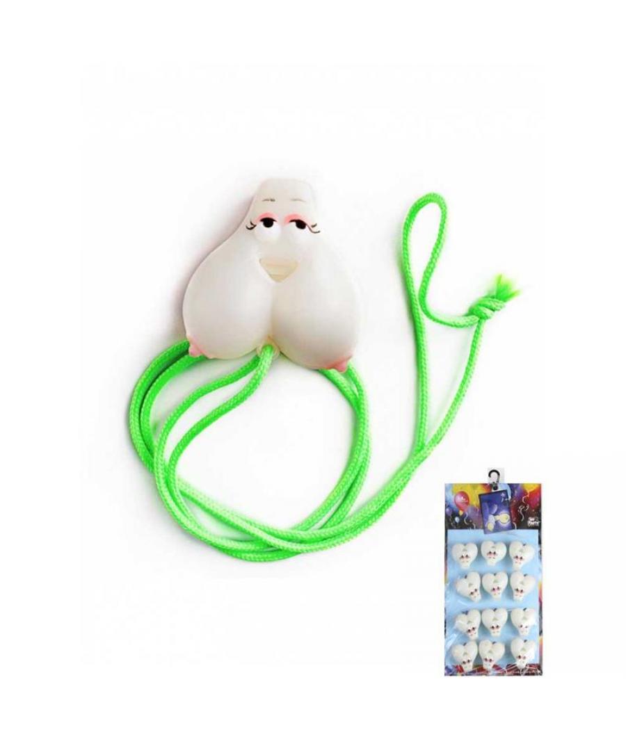 SILBATO FOSFORESCENTE EN FORMA DE PECHOS