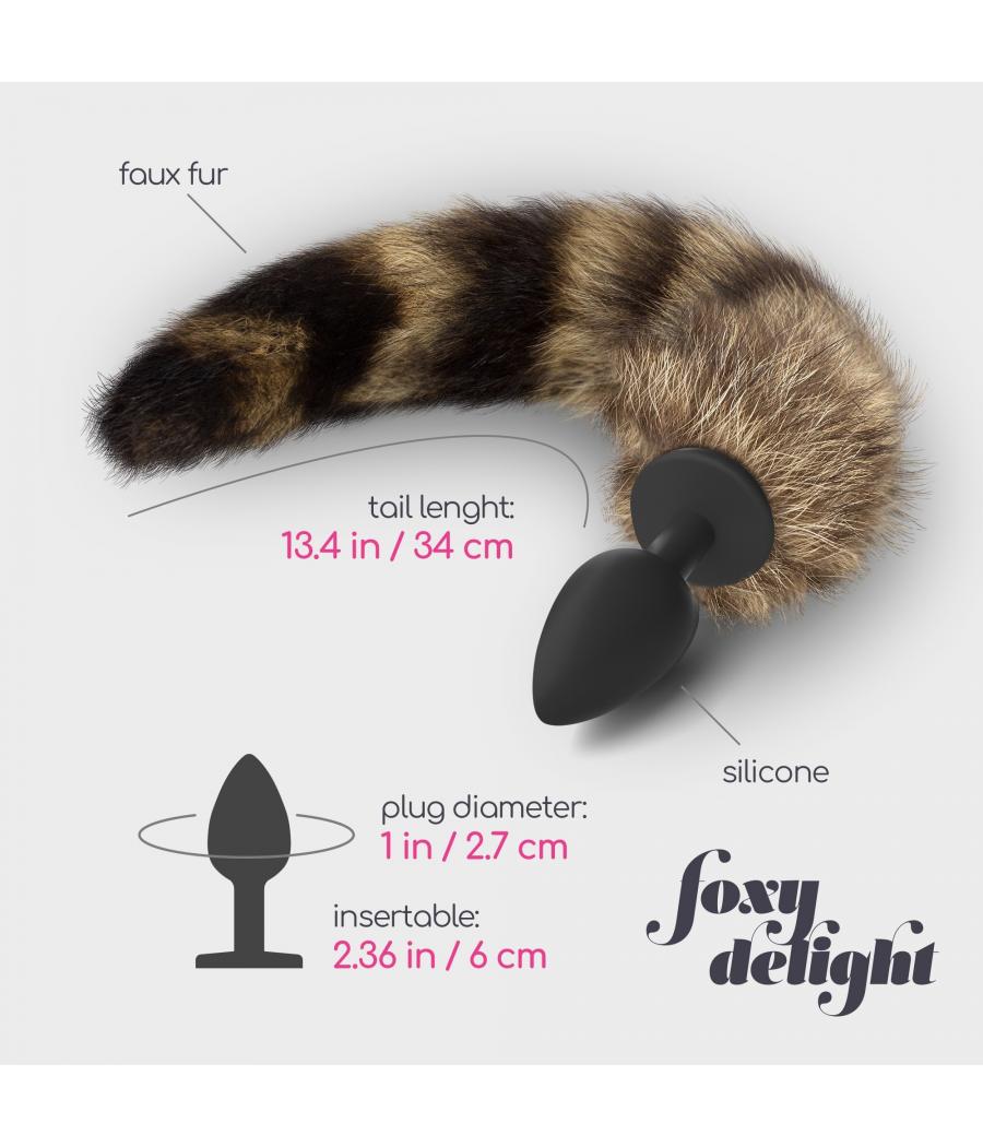 Atrévete shop - PLUG SILICONA CON COLA DE ZORRO PEQUEÑO