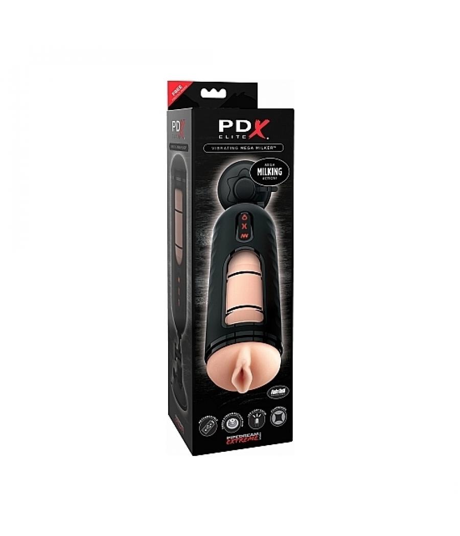 MEGA MILKER MASTURBADOR VAGINA CON VIBRACIÓN
