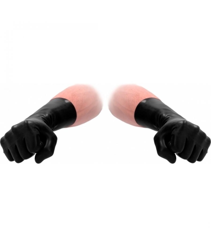 GUANTE CORTO DE LATEX NEGRO