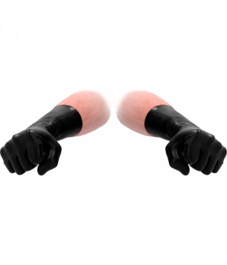 GUANTE CORTO DE LATEX NEGRO