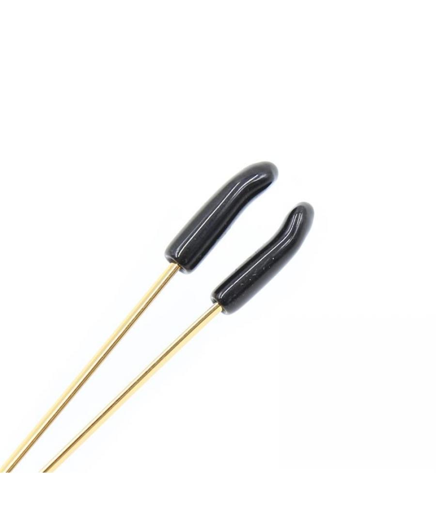 PINZAS PARA PEZONES METAL NEGRO/DORADO