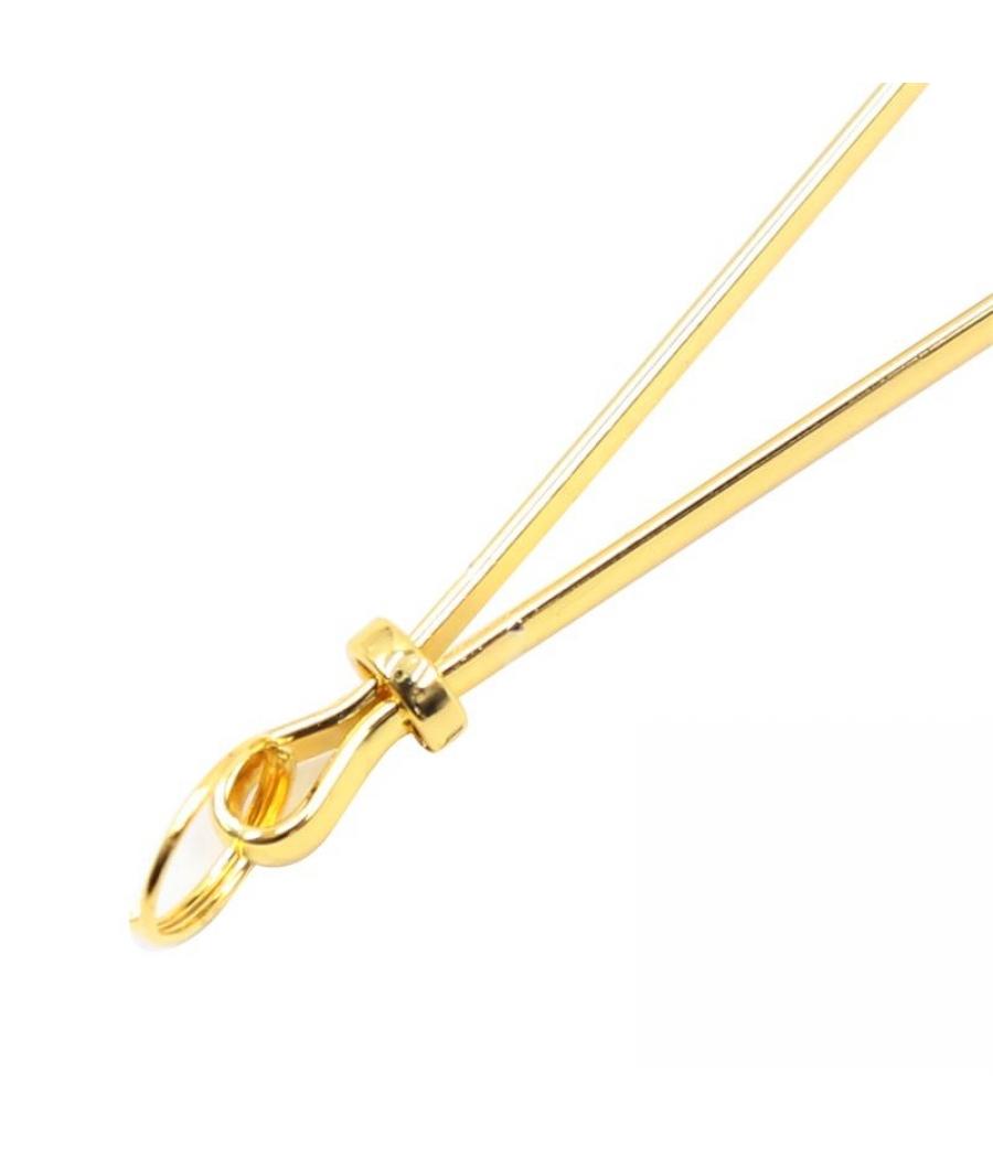 PINZAS PARA PEZONES METAL NEGRO/DORADO