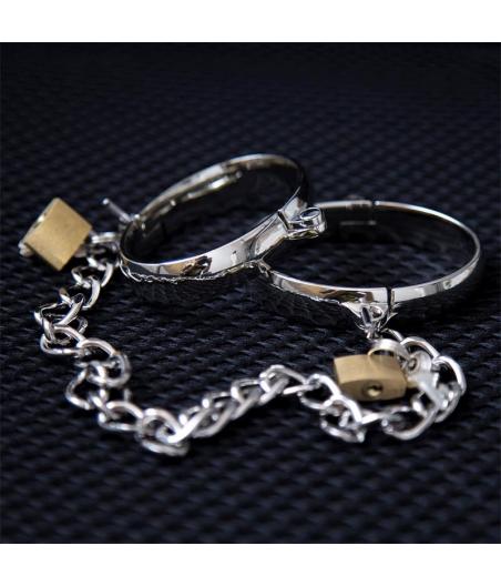 ESPOSAS DE METAL CON CANDADO - HOMBRE7 CM