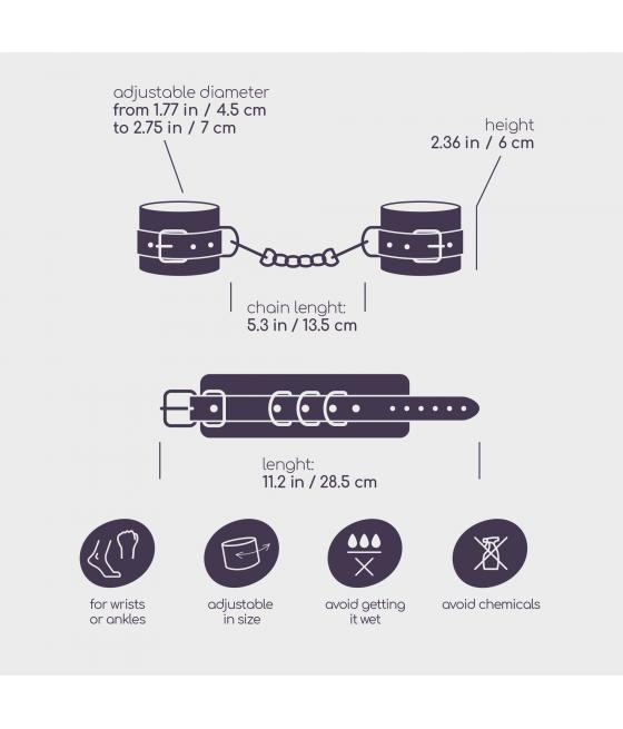 ESPOSAS DE CUERO BONDAGE ROJAS