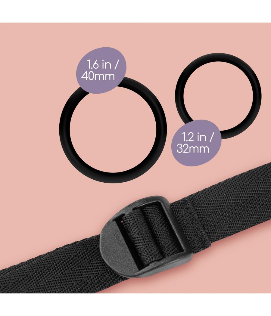 Atrévete shop - ARNES UNIVERSAL CON DOS ANILLOS DE SILICONA STRAP-ON
