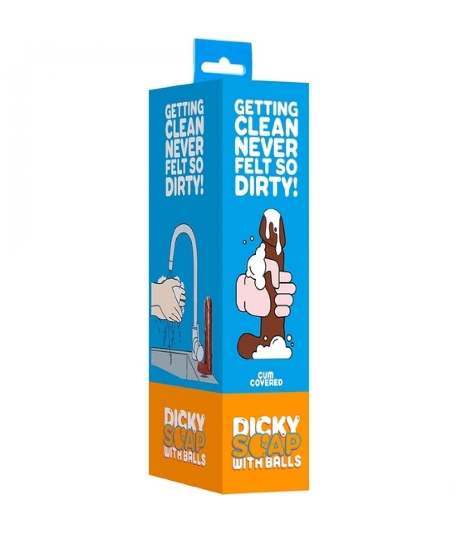 JABON PENE REALISTICO CON SEMEN - MARRON