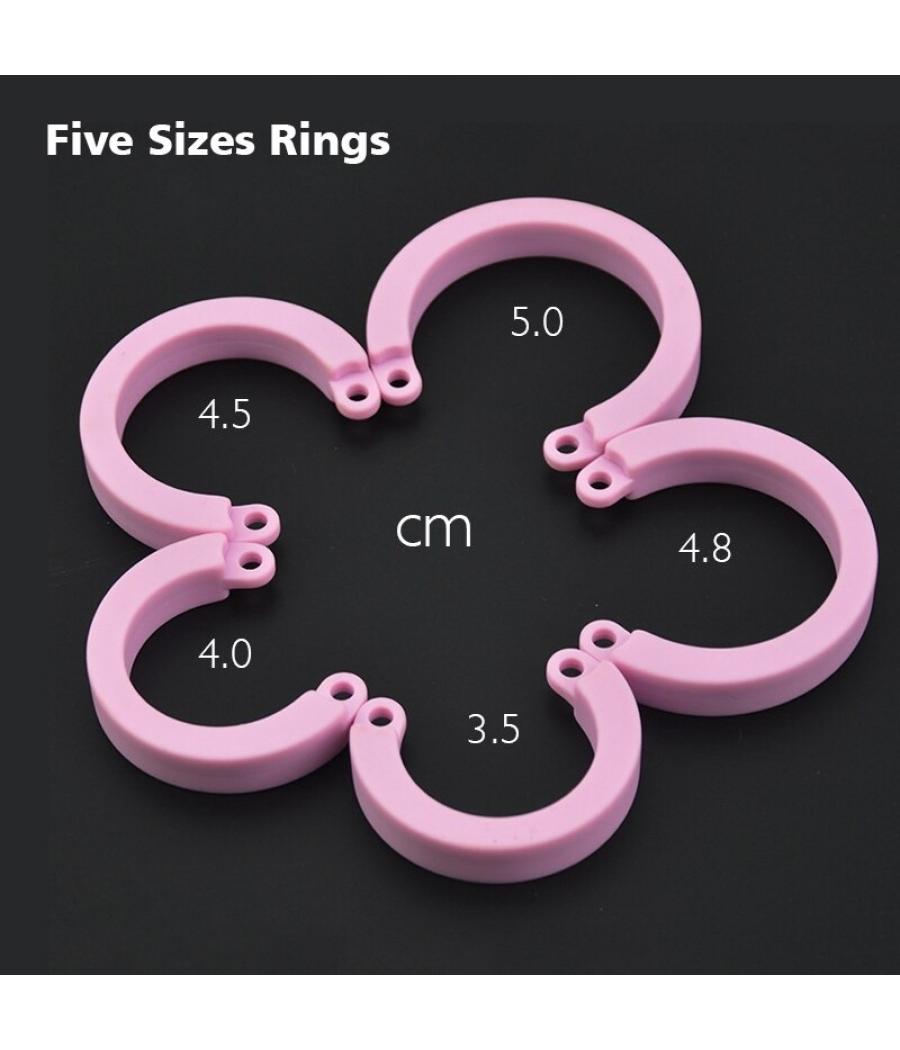 Atrévete shop - JAULA CASTIDAD PEQUEÑA DE SILICONA - ROSA