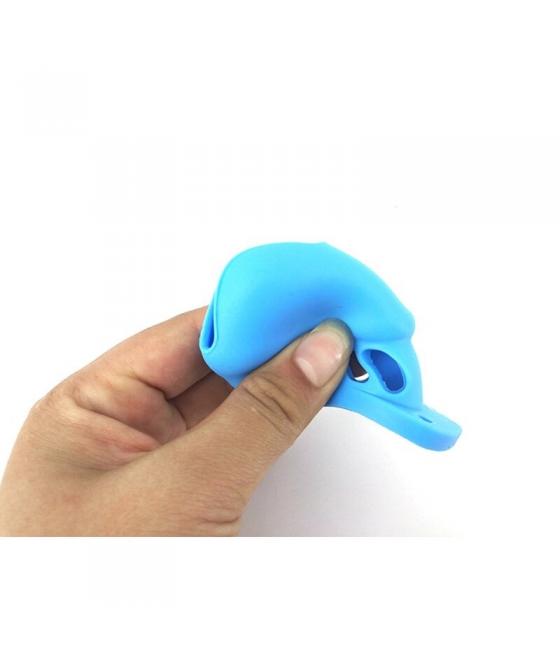 Atrévete shop - JAULA CASTIDAD GRANDE DE SILICONA - AZUL