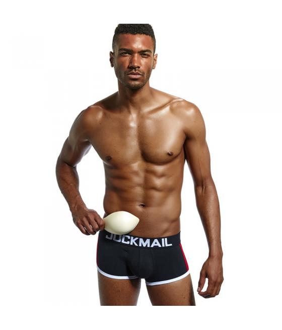 BOXER CON RELLENO GENITAL PARA HOMBRE - NEGRO