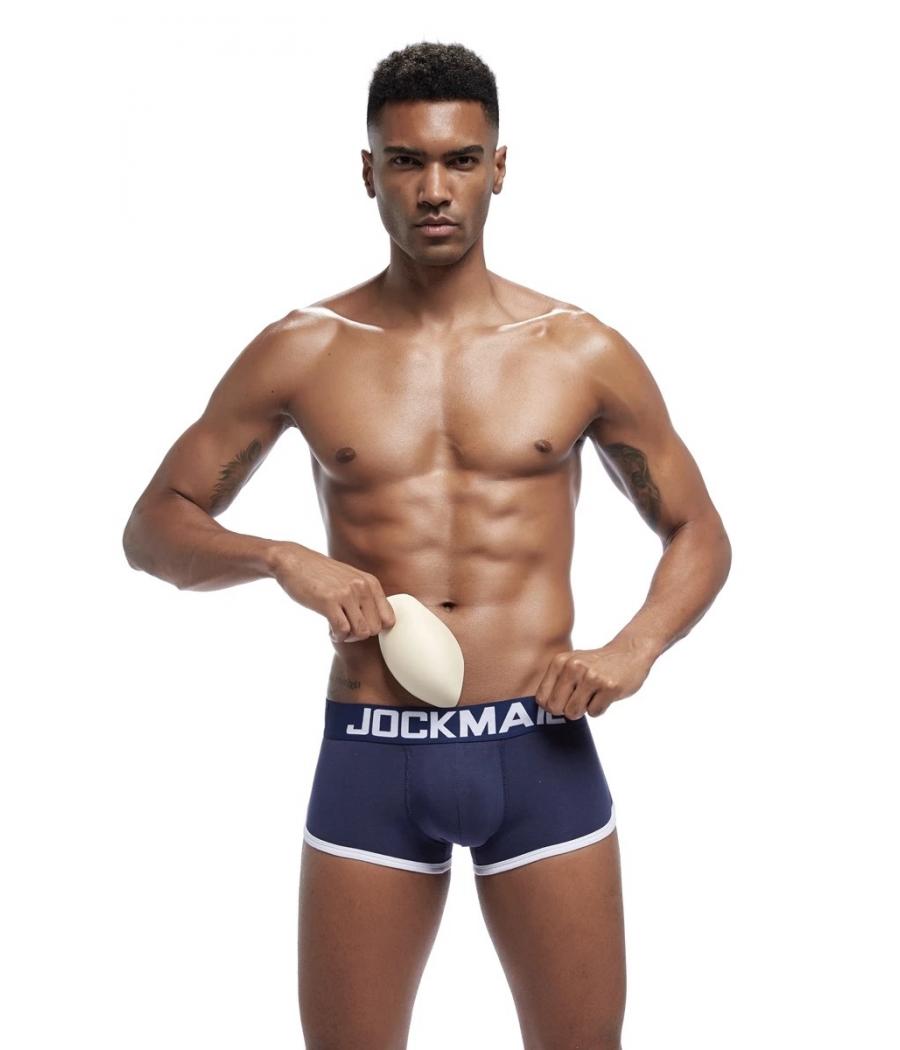 BOXER PUSH-UP AZUL OSCURO CON RELLENO DELANTERO Y TRASERO ATREVETESHOP