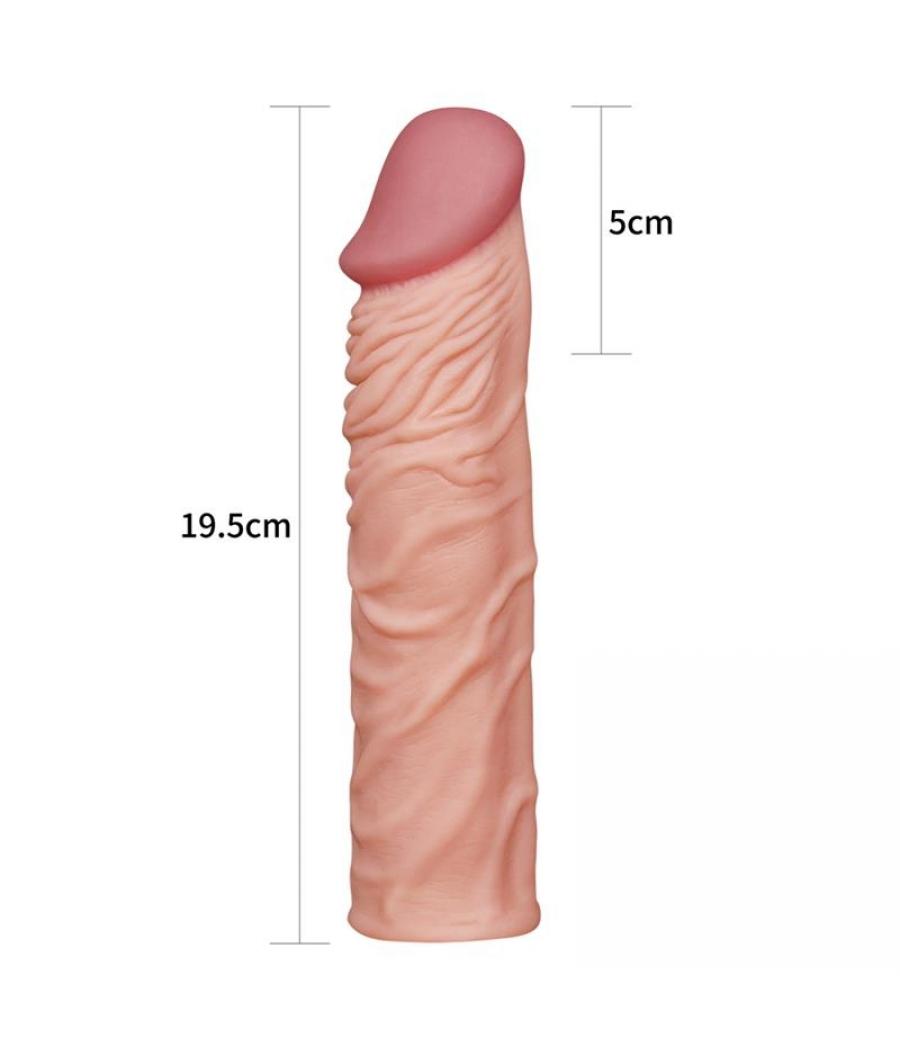 EXTENSION Y FUNDA PARA EL PENE REALISTA - 18,5 CM